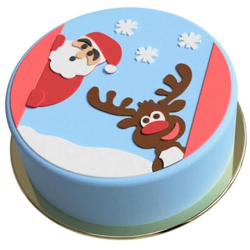 Mikulás és Rudolf torta készítő készlet