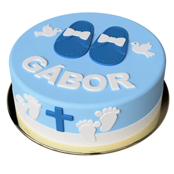 Keresztelő kék torta készítő készlet