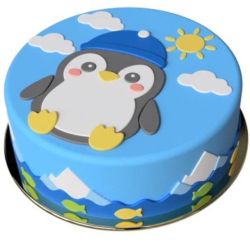 Nyári pingvin nyuszi torta készítő készlet