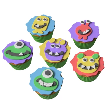 Szörnyek muffin keszito keszlet