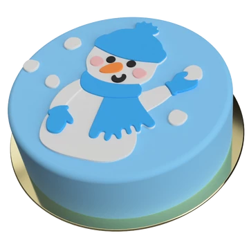 Hógolyózó hóember torta készítő készlet