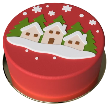 Karácsonyi falu torta készítő készlet