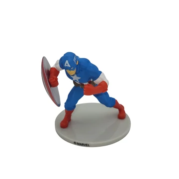 Amerika Kapitány műanyag tortafigura sárga műanyag talppal