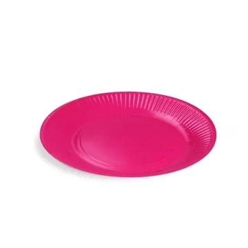 fukszia papírtányér