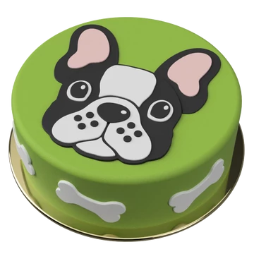 Francia bulldog torta készítő készlet
