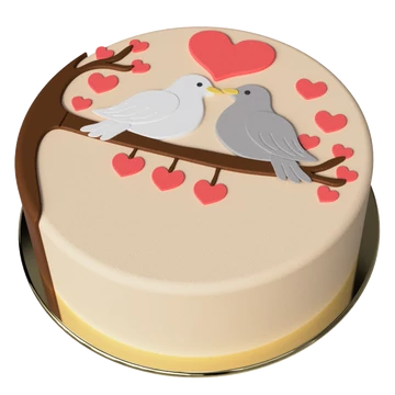 Szerelmes galambpár torta keszito keszlet