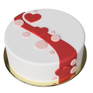 Szerelem hulláma piros  torta keszito keszlet