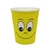 sárga smliey papírpohár