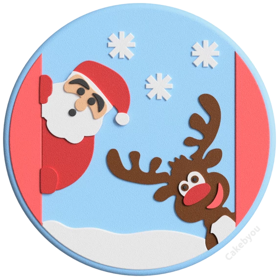 Mikulás és Rudolf torta készítő készlet