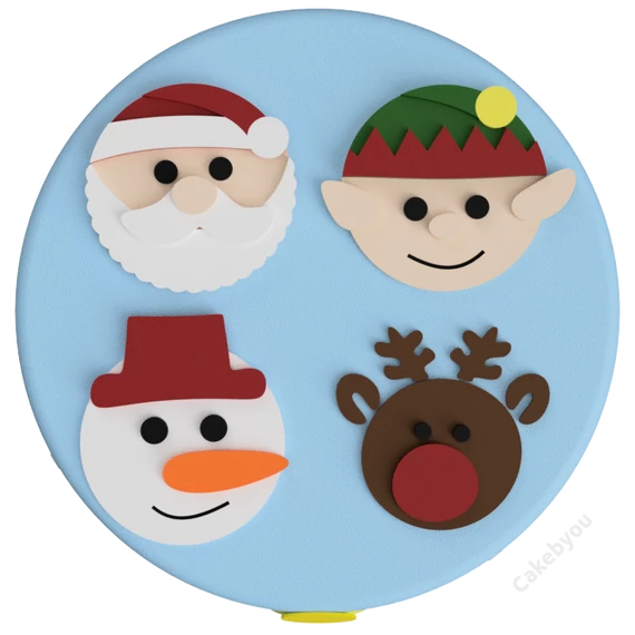 karacsonyi csapat torta készítő készlet