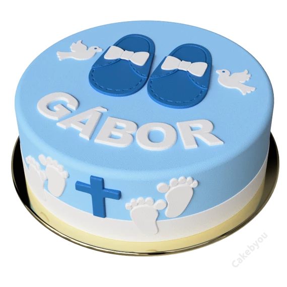 Keresztelő kék torta készítő készlet