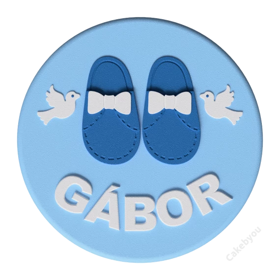 Keresztelő kék torta készítő készlet