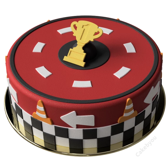 autóverseny versenypálya torta keszito keszlet