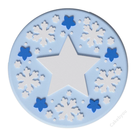 legyen hó,  Jégvarázs ihlette torta