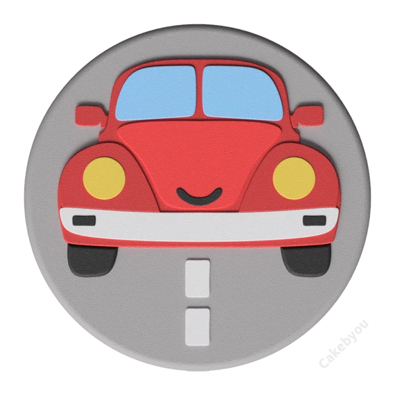 Piros meseautó torta készítő készlet