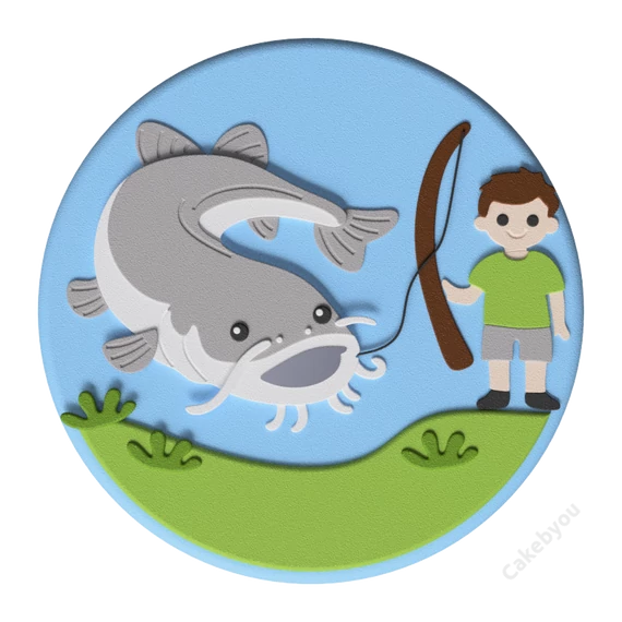 harcsa horgász torta