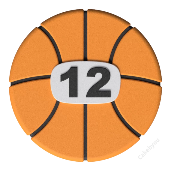 kosárlabda torta felülnézetből