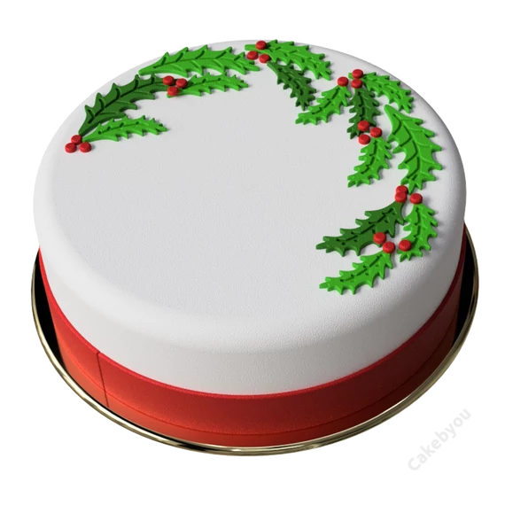 Fagyöngy koszorú – elegáns karácsonyi torta készítő csomag Cakebyou