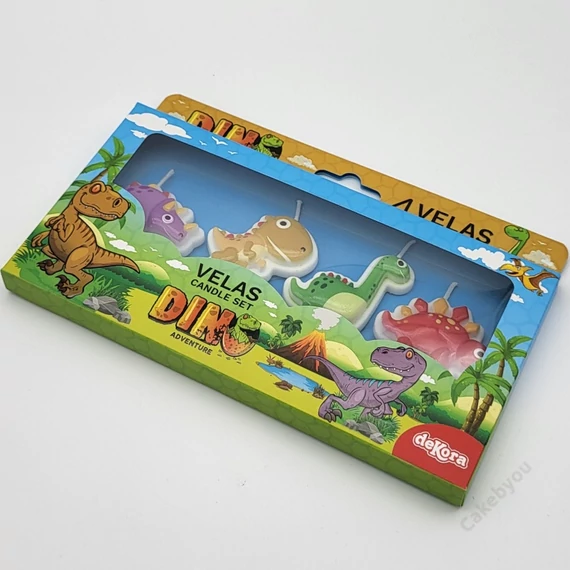 Dínó mix gyertya készlet