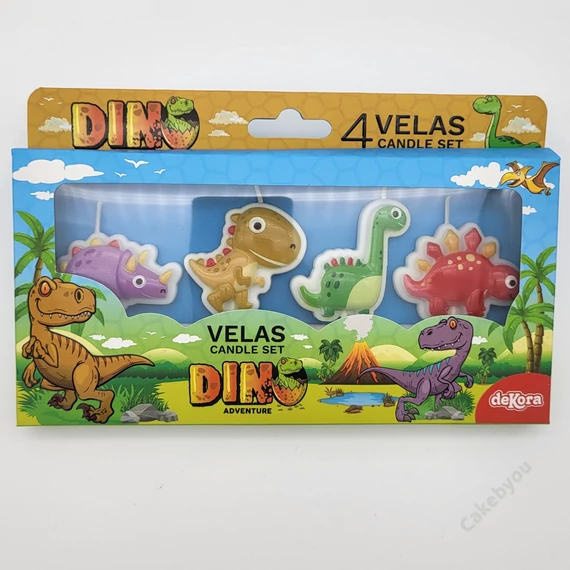 Dínó mix gyertya készlet