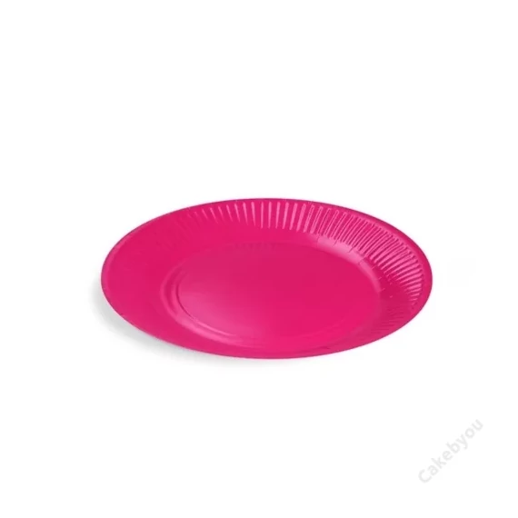 fukszia papírtányér