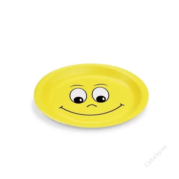 smiley papírtányér