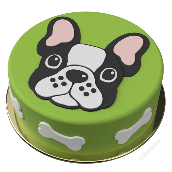 Francia bulldog torta keszito keszlet