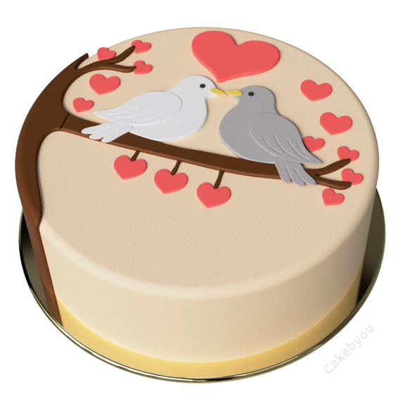 Szerelmes galambpár torta keszito keszlet