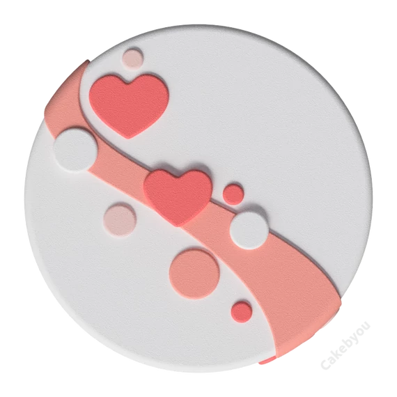 Szerelem hulláma rózsaszín torta készítő csomag