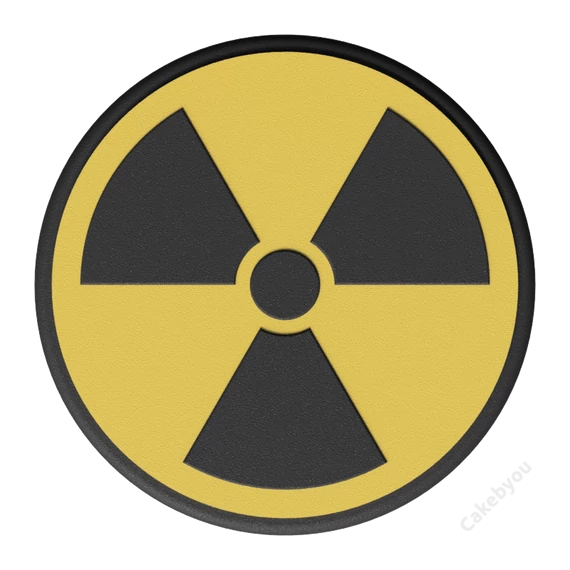 Danger zone torta készítő készlet, fekete-sárga fondant bevonattal, 