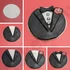 vőlegény muffin fondant dekor