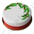 Fagyöngy koszorú – elegáns karácsonyi torta készítő csomag Cakebyou